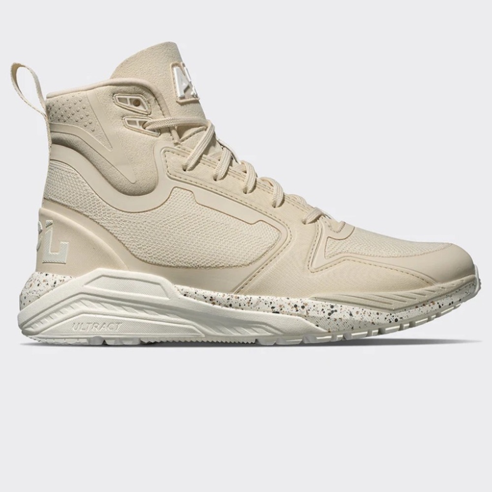 APL Techloom Defender High Top Sneakers in Parchment/Ivory/Fatigue